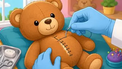 Suture - A stitch or row of stitches used to close a wound; to sew a wound together.