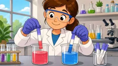Litmus - A dye used as a chemical indicator to test whether a substance is acidic or alkaline.