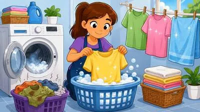 Launder - To wash and iron clothes, or to conceal the illegal origin of money.