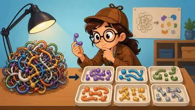 Parse - To examine or separate a sentence, data, or information into its component parts for analysis. (विश्लेषण करना)