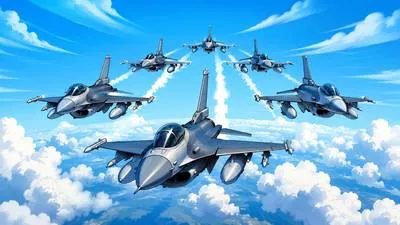 Squadron - A unit of an air force consisting of several aircraft and their crews. (वायुसेना की टुकड़ी)