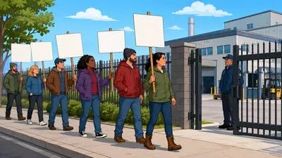 Picket - A person or group stationed outside a place to protest, guard or prevent entry. (पहरेदार या प्रदर्शनकारी दल)