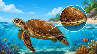 Carapace - A hard protective shell covering the back of animals such as turtles, crabs and insects.