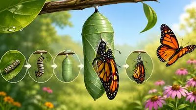 Chrysalis - The protected stage in which a caterpillar transforms into a butterfly or moth.
