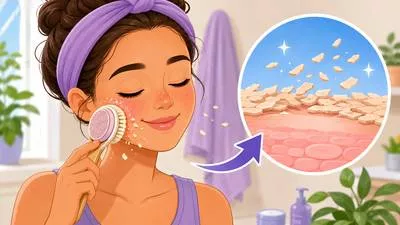 Exfoliate - To remove dead cells from the surface of the skin or to shed an outer layer.