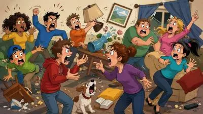 Ruckus - A noisy disturbance, quarrel, or commotion.