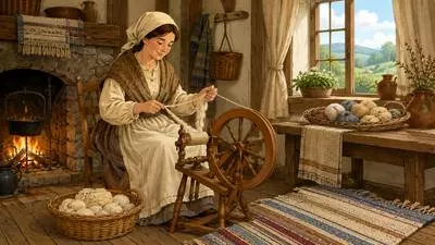 Homespun - Simple, plain and traditional; made at home rather than in a factory.