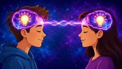 Telepathy - The supposed communication of thoughts directly from one mind to another without using speech or physical signals. (दूरानुभूति)
