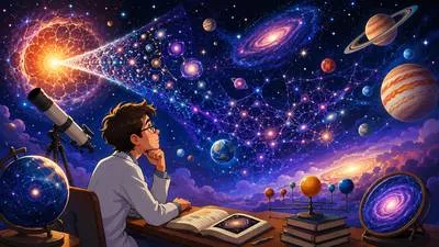 Cosmology - The scientific study of the origin, structure and development of the universe.
