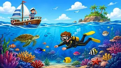 Marine - Related to the sea or sea life; a soldier trained to serve on land and at sea.