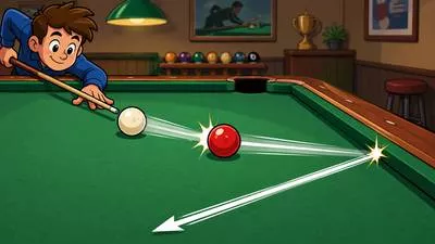 Carom - To strike and rebound off a surface or another object. (टकराकर उछलना)