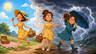 Capricious - Given to sudden and unpredictable changes in mood or behaviour.