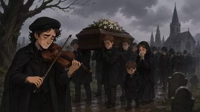 Dirge - A slow and mournful song or poem expressing grief, especially for someone who has died.