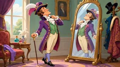 Foppish - Excessively concerned with fashionable clothes and appearance.