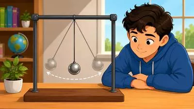Pendulum - A weight suspended from a fixed point so that it can swing freely backwards and forwards. (लोलक)