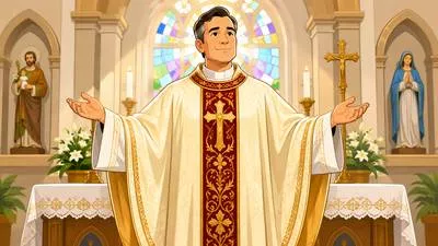 Vestment - A ceremonial garment, especially one worn by a member of the clergy during religious services.