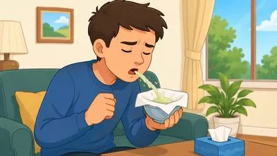 Expectorate - To cough up and spit out phlegm or other material from the throat or lungs.