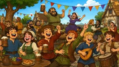 Roister - To celebrate noisily and behave in a boisterous way. (शोरगुल के साथ मौज-मस्ती करना)