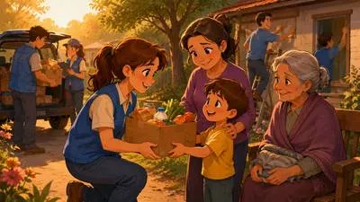 Welfare - The health, happiness, safety, and general well-being of a person or group. (कल्याण)