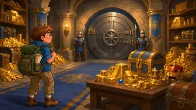 Treasury - A place or department responsible for managing and safeguarding public or institutional money. (राजकोष)
