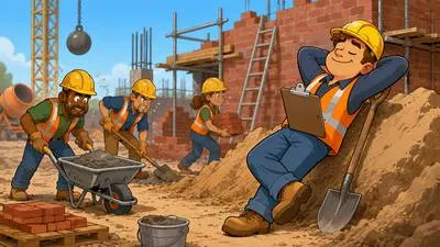 Goldbrick - To avoid work or responsibilities by pretending to be busy or incapable.