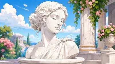 Marmoreal - Made of marble or resembling marble in appearance, hardness or coldness.