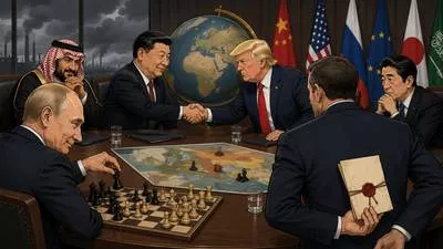 Realpolitik - A system of politics based on practical objectives and power rather than moral or ideological considerations. (व्यावहारिक राजनीति)