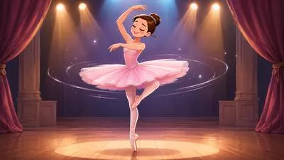 Pirouette - A rapid complete turn of the body on one foot, especially in ballet; to perform such a turn. (एक पैर पर शरीर को तेजी से पूरा घुमाना)