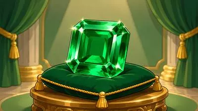 Emerald - A bright green precious stone consisting of a variety of beryl.