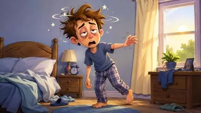 Groggy - Weak, dizzy, or unable to think clearly, especially after sleep, illness, or a shock. (कमजोर, चक्करयुक्त या अस्पष्ट सोच की अवस्था में)