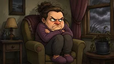 Crabbed - Irritable, bad-tempered or difficult to understand because of complexity. (चिड़चिड़ा; कठिन और जटिल)