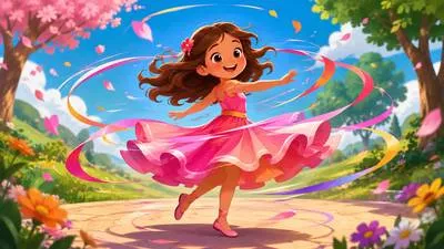 Twirl - Spin quickly and lightly around. (तेजी से घुमाना या घूमना)