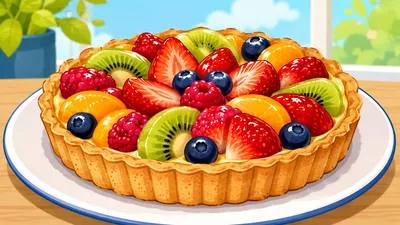 Tart - Having a sharp or sour taste. (खट्टा या तीखा स्वाद वाला)