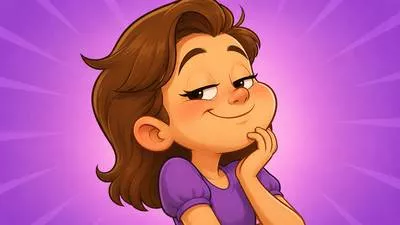 Simper - Smile in a silly, affected or self-conscious manner.