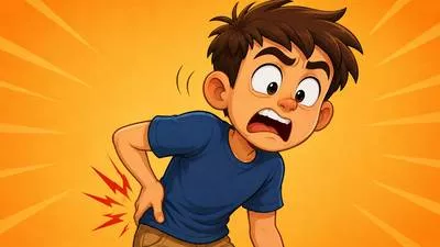 Twinge - A sudden, sharp feeling of pain or an unpleasant emotion.