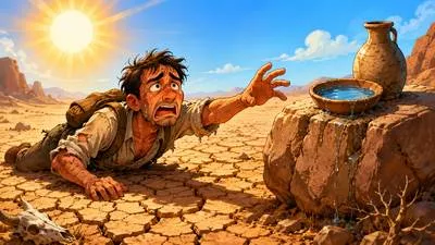 Parched - Extremely dry, especially because of heat or lack of water.