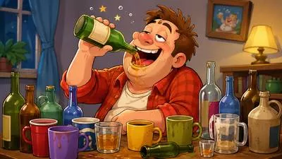 Bibulous - Excessively fond of drinking alcoholic beverages.