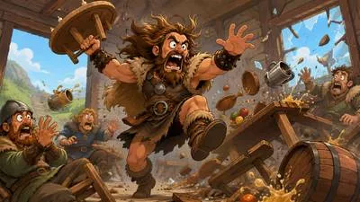 Berserk - Wildly uncontrolled with anger, excitement, or violent emotion.