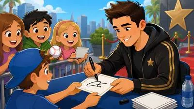 Autograph - A person’s signature, especially that of a famous person, given as a keepsake.