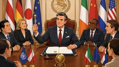 Plenipotentiary - A person, especially a diplomat, having full authority to act on behalf of a government; possessing full powers.