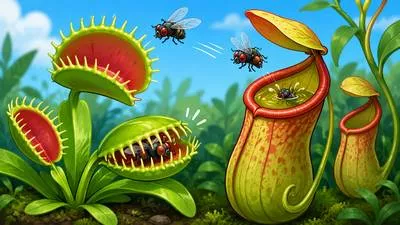 Insectivorous - Feeding on insects. (कीटभक्षी)