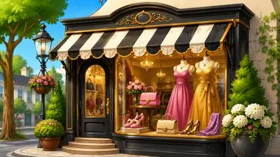 Boutique - A small fashionable shop that sells specialized or distinctive products. (विशिष्ट वस्तुओं की छोटी दुकान)
