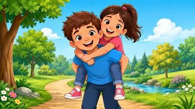 Piggyback - To carry or be carried on someone's back or to use an existing system as support for another purpose.
