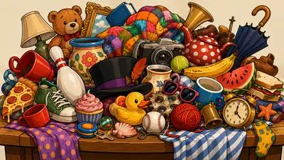 Gallimaufry - A confused mixture or jumble of different things. (विविध वस्तुओं का बेतरतीब मिश्रण)