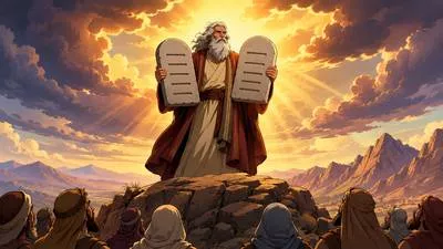 Decalogue - The Ten Commandments or any authoritative set of ten rules.