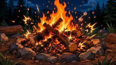 Crepitate - To make a series of sharp, crackling or popping sounds.
