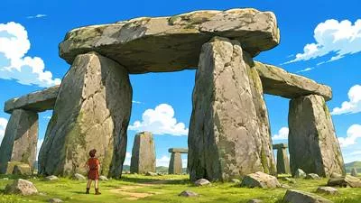 Megalith - A very large stone used in prehistoric monuments or structures.