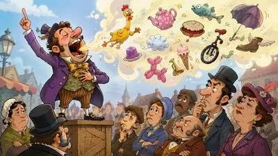 Claptrap - Absurd or meaningless talk or ideas. (निरर्थक या बकवास बातें)