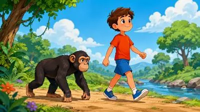 Biped - An animal or being that walks on two legs.