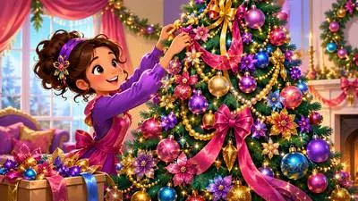 Bedeck - To decorate or adorn something, especially in an elaborate way.